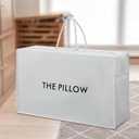 Pillow Tote Bag 20 x 12 x 6 Inch Pillow Storage Handbag Non Woven Portable Home Travel Organizer with Zipper