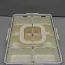 Snackle Box Container, Dishwasher Safety - Divided Serving Tray with Lid and Handle, Charcuterie Board for Portable Snack Platters - Clear Organizer for Fruits Snacks,Perfect for Road Travel