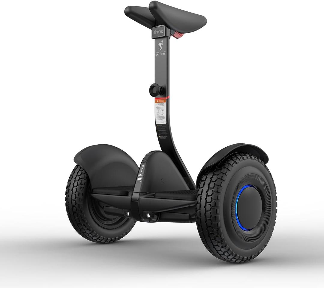 Segway Ninebot S2 Electric Self-Balancing Scooter, UL Certified
10.5-inch tubeless tires, 11.2 mph and 21.7-mile range, height-adjustable for riders 4'3"-6'6", UL 2272 certified
