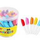 SKKSTATIONERY 36-Pcs Mini Markers, Assorted Colors, Mini Colored Permanent Markers, Marker Pens 3.5'', Markers