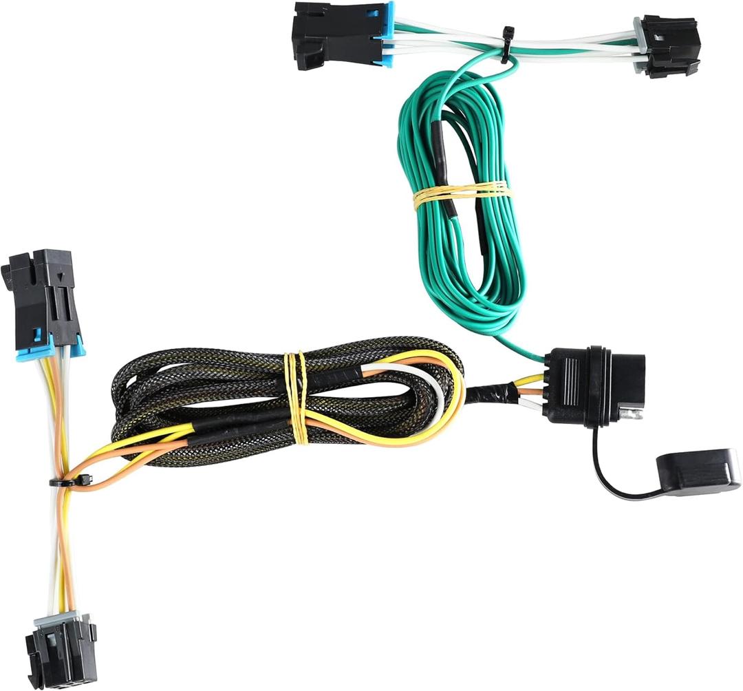 Oyviny Custom 4 Way Trailer Wiring Harness 55540 for 2003-2023 Chevy Express/GMC Savana 1500, 2500, 3500, 4 Way Trailer Light Wiring Kit Express Trailer Harness