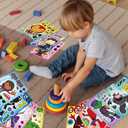 3 x 36 Pieces Make-a-face Stickers Pack, Mixed & Matched with 12 Designed Characters(3 of Each) Make Your Own Stickers for Kids Teens Party Decoration, Reward, Decor, Gift Idea