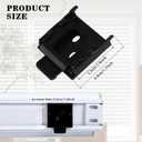 Metal Mounting Brackets Roller Blind Buckles Universal Replacement for Roller Shade (Black)