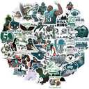 104Pcs Football Rugby Stickers for Water Bottle, Rugby Decal Decoration Sticker for BoysWaterproof Decals for LaptopComputerPhone CaseCarGuitarBumperSkateboardGifts for Adults Teens