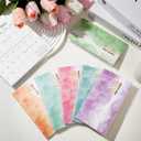 ReliThick 6 Pcs 2026 Pocket Calendar for Purse Monthly Planner Notebook Small Pocket Calendar Journals Notepads Appreciation Present Gift for Women Teacher School Office(Watercolor Style)