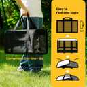 Conlun Cat Carrier Bag,Soft-Sided Pet Carriers for Dogs with 4-Sided Mesh,Airline Approved Cat Transport Carrier for Small&Medium Cats Kitten Puppy Up to 15Lb,Collapsible Cat Travel Carrier-M,Black