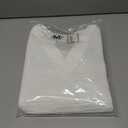 Womens Tops Dressy Casual Long Sleeve Shirts Loose V Neck Business Work Tunic Blouses (White, M)