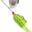 USA BASS Tackle Stiletto Buzzbait Largemouth Smallmouth Spotted Bass Premium Fishing Bait Hover Head Custom Silicon Skirt Mega Bubble Blade Clacker Heavy Duty Hook (1/2oz, Fire Tiger)