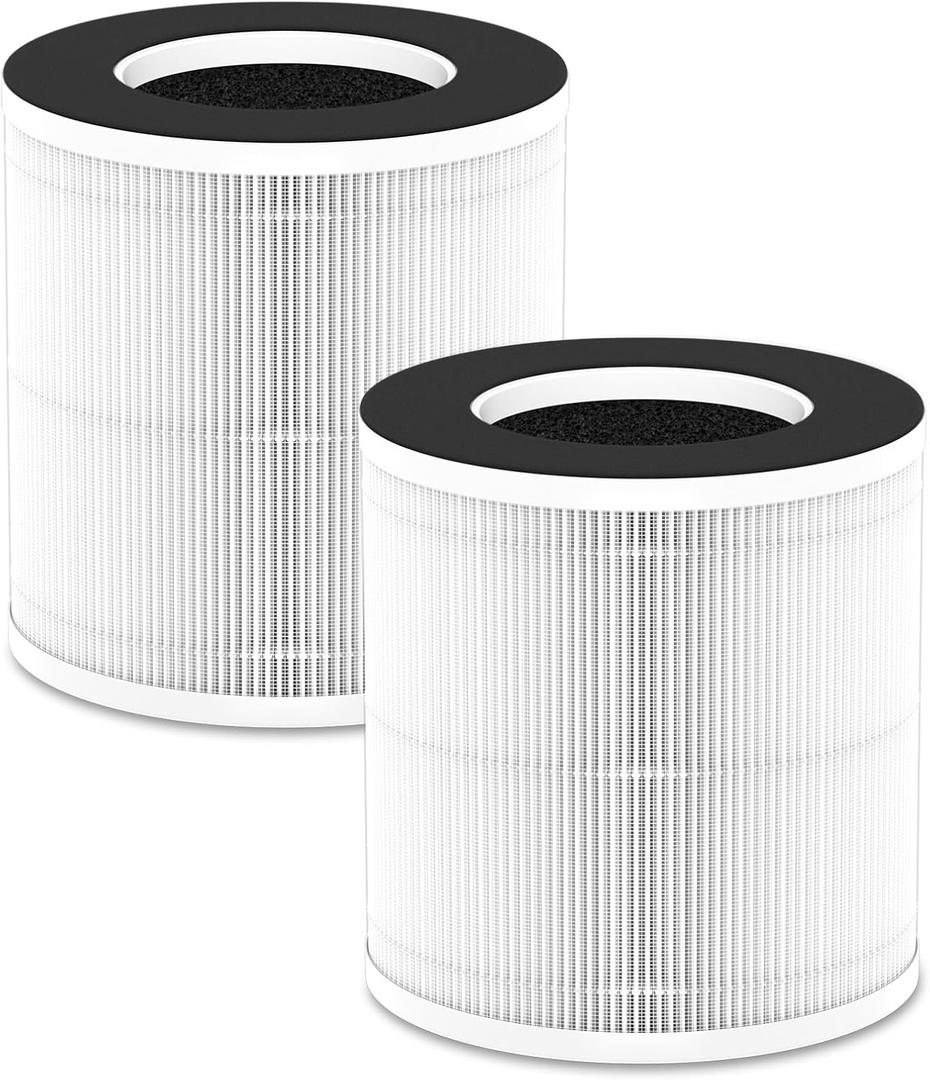 B-D02L M05 Air Filter Replacement for MOOKA, for KOIOS B-D02L Air Puri-Fier, for VEWIOR B-D02U Air Puri-Fier, and for Tailulu D10 Air Purifi-er, 3-in-1 H13 HEPA Air Puri-Fier Replacement Filter (White)