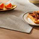 ZeeMart Rustic Cotton Linen Table Runner, 13x36 Inches Cocoa Brown, Farmhouse Style Brown Table Runners 36 Inches Long, Washable Kitchen Dining Table Decoration for Home Party Decor