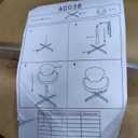 Manhattan Comfort Raspberry Adjustable Swivel Accent Chair with 360 Turn, Polished Chrome Base, Modern Retro Design, Versatile Seat Ideal for Any Room, Set of 2, White