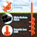 Dolibest 4 x24 Auger Drill Bit for Planting, Garden Auger for Post Digger
Heavy Duty Bulb Auger Drill, Post Hole Auger for Bulb Planter,Mailbox, Fence Post Holes Digger - Fits 3/8" Hex Drill