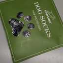 EXPAWLORER 6Pcs Anti-Slip Dog Socks to Prevent Licking Paws,Dog Shoes for Hot Pavement,Dog Booties Traction Control on Hardwood Floor,Boots & Paw Protectors, for Puppy Dogs (Grey) M