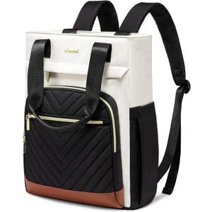 LOVEVOOK Laptop Backpack for Women, 15.6 Inch Work Laptop Bag Teacher Nurse Backpack, Wide Open Travel Tote Backpack Purse Business Computer Daypack