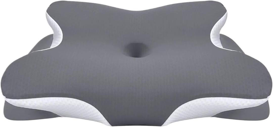 Cervical Pillow for Sleeping Bed Pillows Rgonomic Foam Pillows Sleeping Neck and Shoulder Support (Dark Grey)