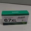 67XL Ink Cartridges for HP Ink 67 Compatible for HP 67 Ink Cartridges Black/Color Combo Pack Work with DeskJet 2827e 4227e 2855e 2842e 2755e 4155e 2755 2852e Envy 6055e 6000 6455e (1 Black, 1 Color)