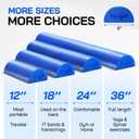 Yes4All Medium Firm Half Foam Rollers for Post-Workout Relaxation, 12/18/24/36 inch PE Foam Roll for Back Massage & Yoga Exercise