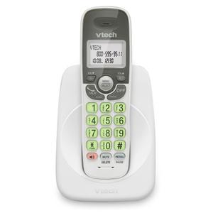 VTech Cordless Phone with DECT 6.0, FullDuplex Speakerphone, Lighted Display, Backlit Keypad, Caller ID/Call Waiting, Volume Control, Hearing Aid Compatible, Wall Mount | VG131 (White)