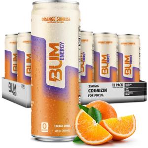 CBUM Energy Drink - Orange Sunrise 12 x 355ml, BBD 09/12/2027