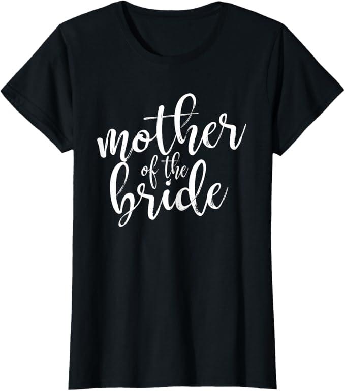 Mother of The Bride Matching Wedding Party TShirt L