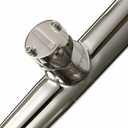 Amarine Made 2 Pcs Fishing Rod Holder, Stainless Tournament Style Clamp on Rod Holder, Rail Mount Fishing Pole Holder for Rails 7/8" to 1"