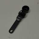 Coffee Scoop & Funnel for Reusable K Cup Refillable Coffee Pods, Coffee Measuring Spoon 2 Tablespoon Capacity, Scoop with Funnel for Ground Coffee, Protein Powder, Tea (Black, 1 Pack)