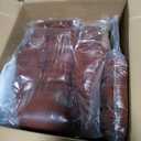 ATMILD Office Chair Big and Tall, High Back Ergonomic Office Chair with Padded Armrest, 400 lbs,PU Leather (Brown)