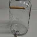 Mason Craft and More Glass Drink Dispenser with Lid - Clear