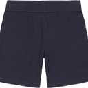 Nautica Girls School Uniform Sensory-Friendly Soft Pull-on Short (Black, L)