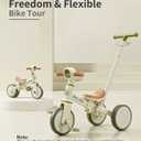 LOL-FUN Tricycle for Toddlers 1-3 Baby Balance Bike 1 2 Year Old Boys Girls Ride on Toy with Parent Steering Push Handle & Removable Pedal