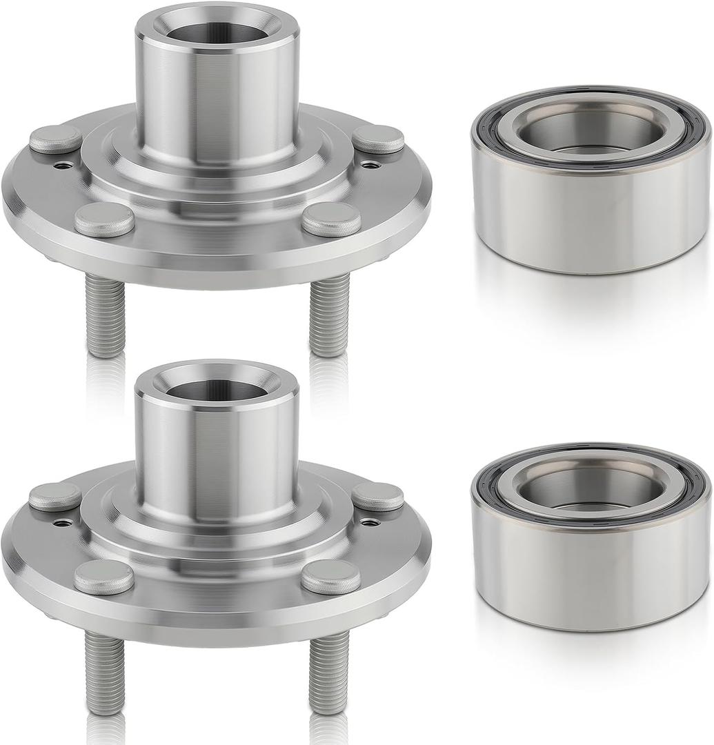 Pair of Front Wheel Hub Bearing Assy for Honda Accord 2008-2012, Crosstour 2010-2015, Accord Crosstour 2010-2011, Acura TSX 2009-2014, Replace OEM Part# 44300TA0A62, 44600TA0A00, 510095
