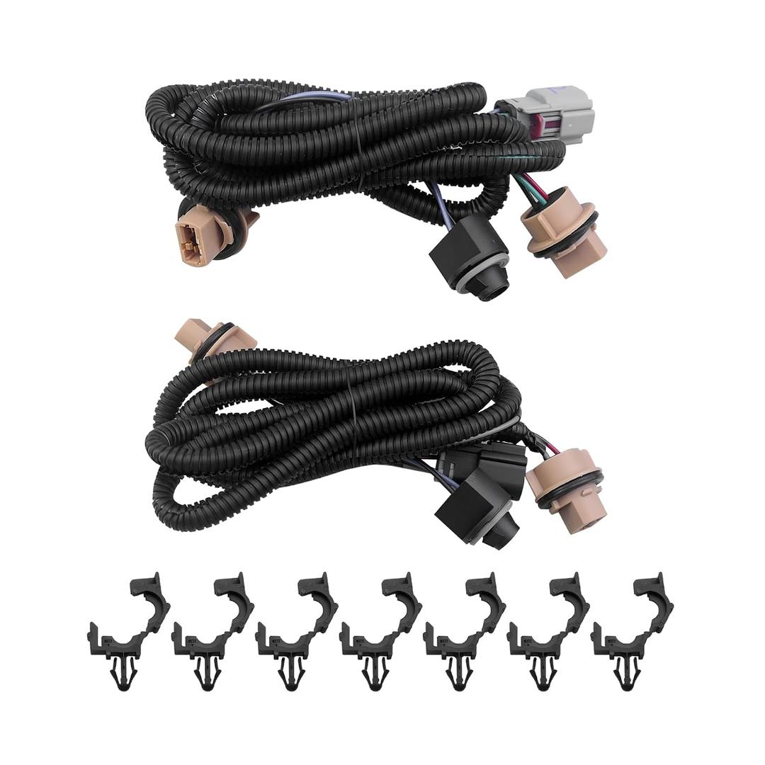 23295978 & 23295977 1 Pair Driver and Passenger Side Rear Tail Lamp Wiring Harness Fit for Chevrolet Silverado 1500 2500 HD 3500 HD 2016-2019 for GMC Sierra 1500 2500 HD 3500 HD
