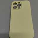 LOVE 3000 Designed for iPhone 14 Pro Max Case, Premium Silicone with [Soft Anti-Scratch Microfiber Lining] Shockproof Protective Phone Case for Men Women Girls 6.7", Creamy Yellow