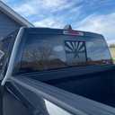 for Dodge Ram 2009-2024 Rear Middle Window Arizona Flag Decal Sticker, Matte Black Arizona Flag Decal Sticker, Rear Middle Window Decal for Dodge Ram Accessoires