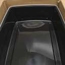 IRIS USA XX-Large Open Top Cat Litter Box with High Sided Walls Tall Scatter Shield Scoop Included Easy Clean Plastic Pan for Big Cats Kittens Multi-Cat Households 30"L x 20"W x 14"H Black