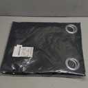 NICETOWN Pitch Black Solid Thermal Insulated Grommet Blackout Curtains/Drapes for Bedroom Window (2 Panels, 42 inches Wide by 63 inches Long, Black)