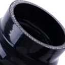 3 Inch (76mm) ID Hump Silicone Coupler Straight Reinforced Hose，4-ply Turbo/Intercooler/Intake Piping