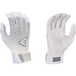 Easton | Ghost NX Fastpitch Softball Batting Gloves | Adult | Multiple Styles (Large, White/Silver)