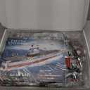 MEOA USS Enterprise Aircraft Battleship Building Toys 1883PCS WW2 Army CV-6 Carrier Building Blocks with Molded Airplane & Display Stand Military Navy Ship Model for Adults