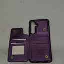 Bemal for Samsung Galaxy S25 Plus Wallet Case with Card Holder, RFID Blocking, Shockproof Leather Kickstand for Men and Women, Durable Protective Phone Cover for 6.7", Purple