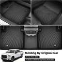 Powerty Floor Mats for 2015-2025 Ford F-150 SuperCrew/F150 Lightning Accessories All Weather Floor Liner 3D TPE 1st & 2nd Row Floor Mat Heavy-Duty Floor Liners