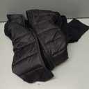 G Gradual Women's Running Fleece Lined Jackets 6 Pockets Lightweight Water Resistant Puffer Warm Jacket for Hiking Travel (Black,XL)