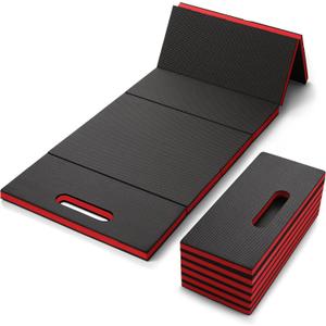 Foldable EVA Utility Mat with Handle, Heavy Duty Cushion Mat for Kneeling, Workouts and Outdoor Adventures, Built Tough for Garages, Picnics, Gardening, Camping, and Home Gyms.