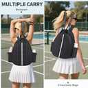 Tennis Bag, Convertible Sling Crossbody Backpack Waterproof Reversible Racket Bags for Women Men