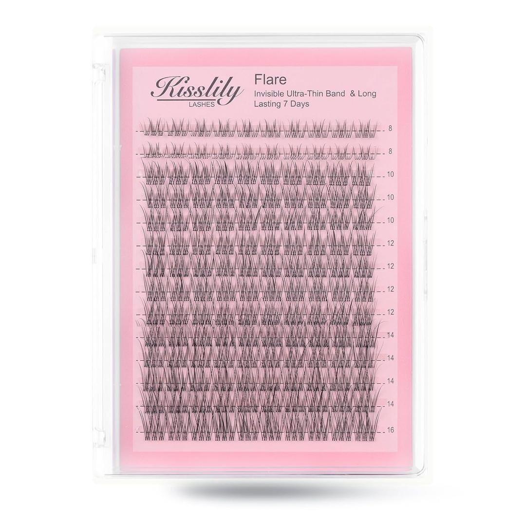 Flare Lashes With Invisible Band DiyNatural Eyelash Extension Bond SealEyelash Glue and Lash Remover Beginner FriendlyIndividual Lashes Waterproof and Long lastingMakeup For Girl Cosmetic.