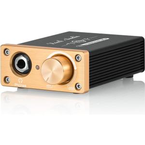 Douk Audio U3 Headphone Amps, Mini Hi-Fi Amplifier for Home Desktop PC 6.35mm / 3.5mm Headsets, Class A, RCA Input, DC 5V
