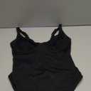 FeelinGirl Shapewear Bodysuits for Women Tummy Control Body Suits Deep V Neck Thong Body Shaper (Medium, Black)