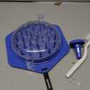 Cleangor Chicken Shredder Tool Twist Large, BPA Free Meat Shredder with Ergonomic Handle, Non-Slip Food Shredder Tool for Pork, Beef, Set of Chicken Breast Shredder with Brush & Fork (1, Lichen Blue)