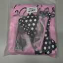 VLUV Pink Halloween Costumes Set, Women's Halloween Retro Satin Jacket Set with Scarf Headbands Glasses Accessories (Pink, XXL)