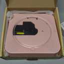 CD Player Portable with Bluetooth 5.1Desktop CD Player with HiFi Sound Speakers,Remote Control,Dust Cover,LED Display,Boombox FM Radio,USB/AUX for Home (Pink)